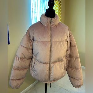 Nine West velvet puffer jacket.  Size L. Never worn